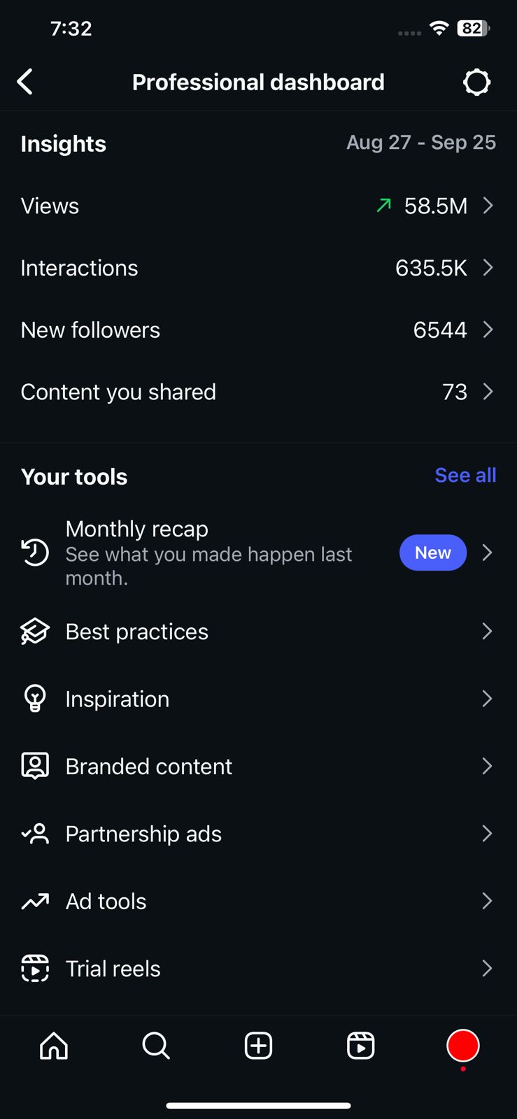 Instagram Insights Example